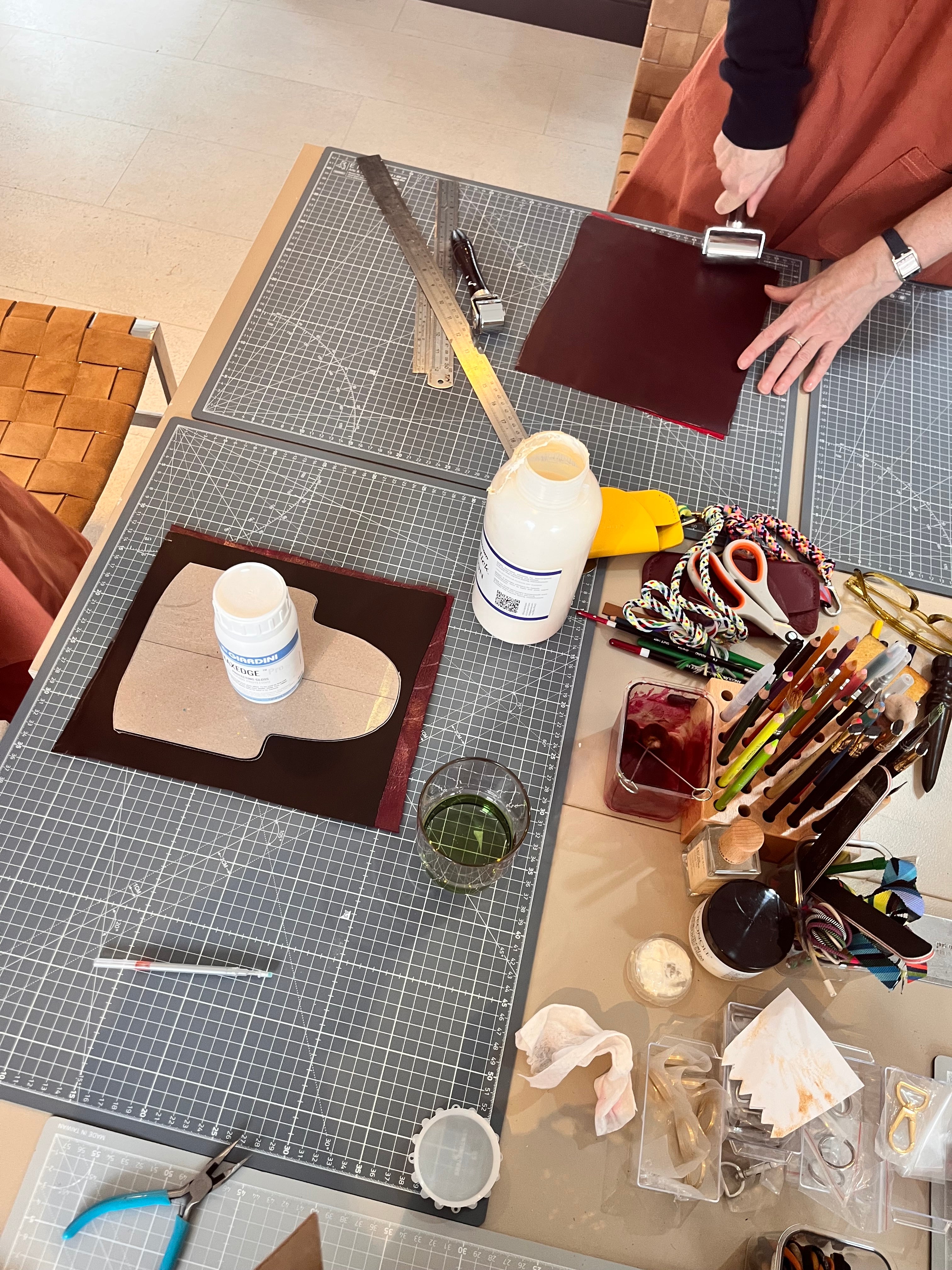 Glasses Case Workshop - Cut, punch and stitch your own leather case.