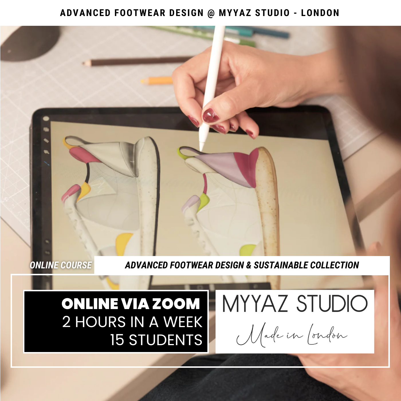 Advanced Footwear Design & Sustainable Collection | (Online Course)