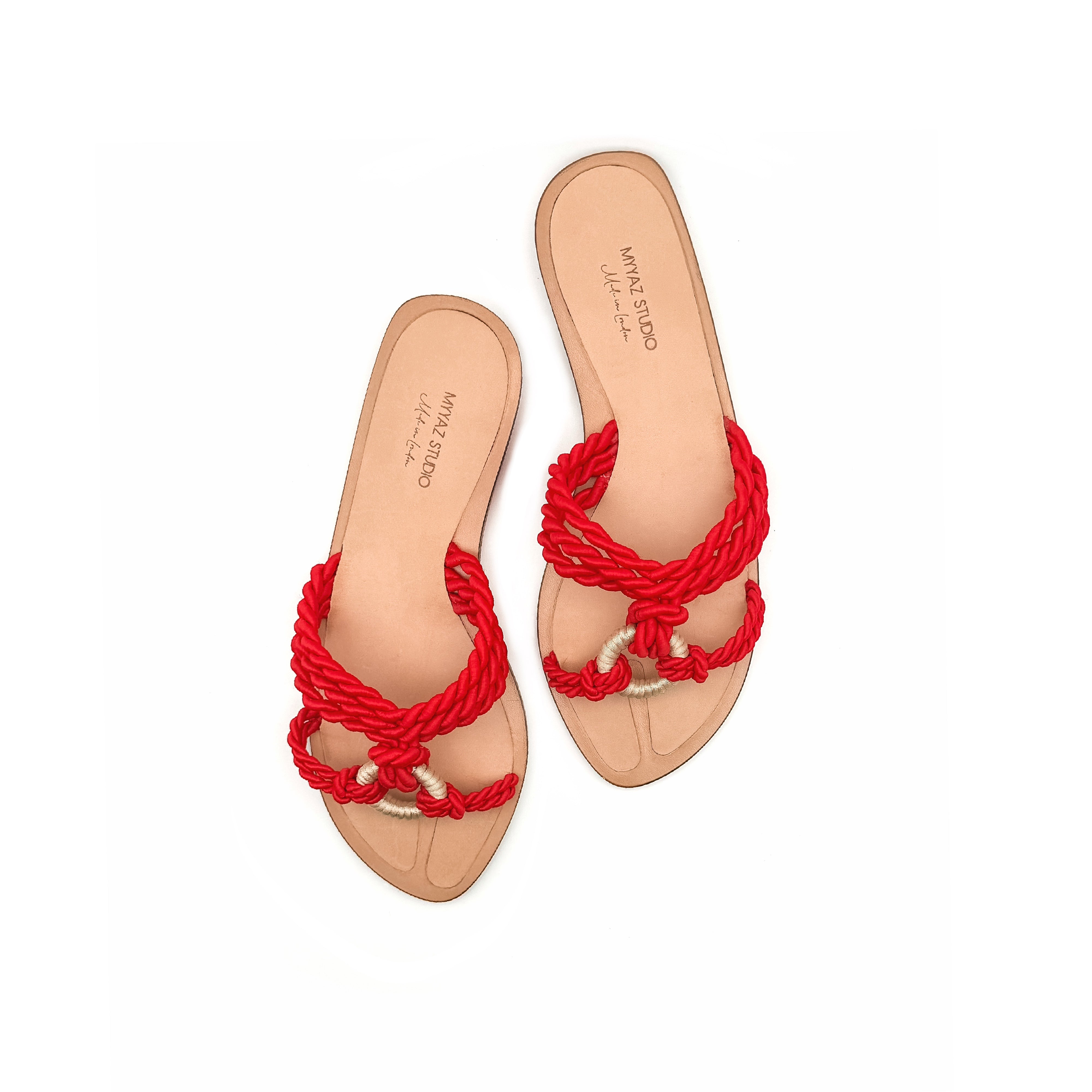 Nodus sandal - Red