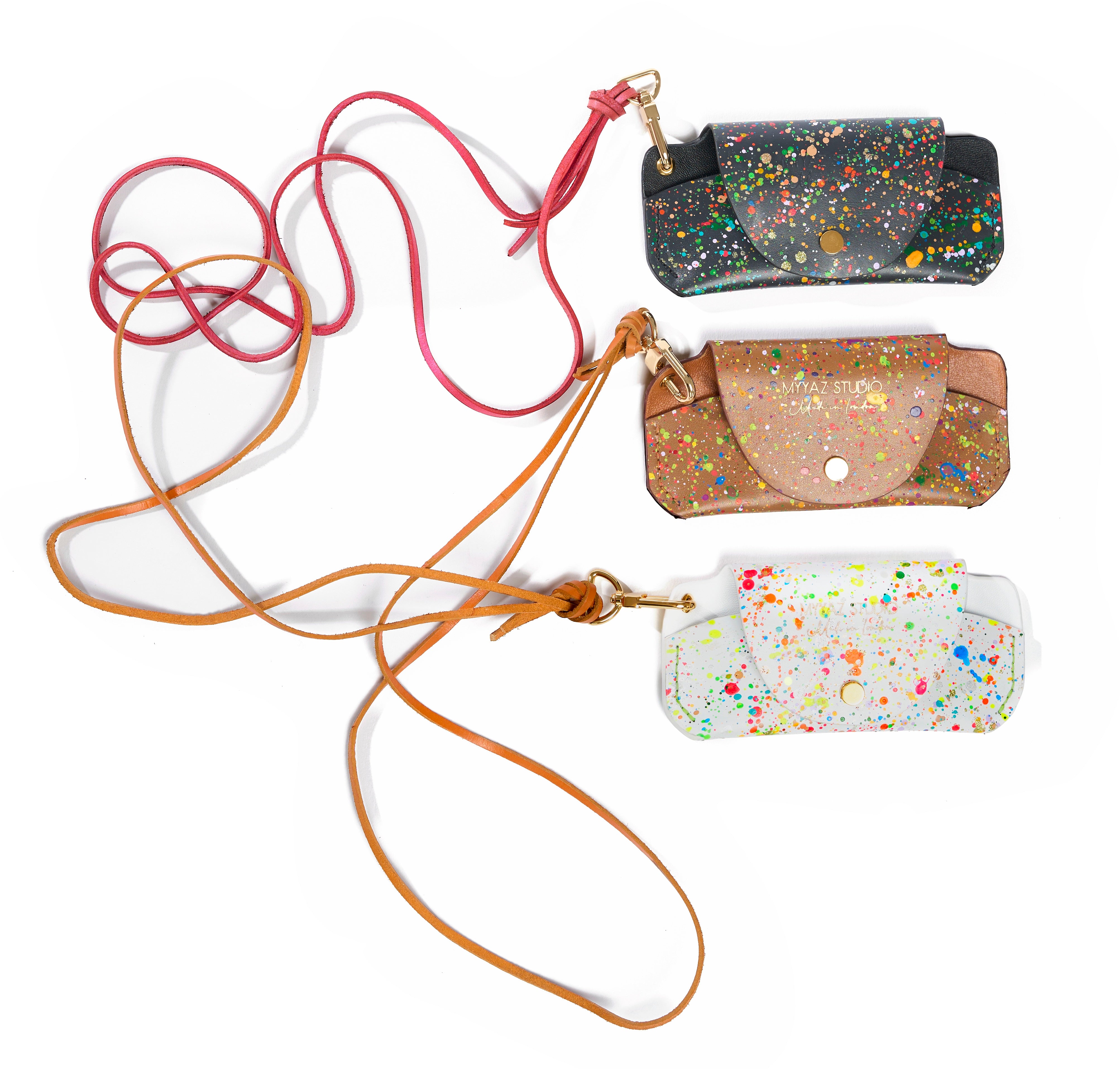 Handmade Leather Sunglasses Case - Black