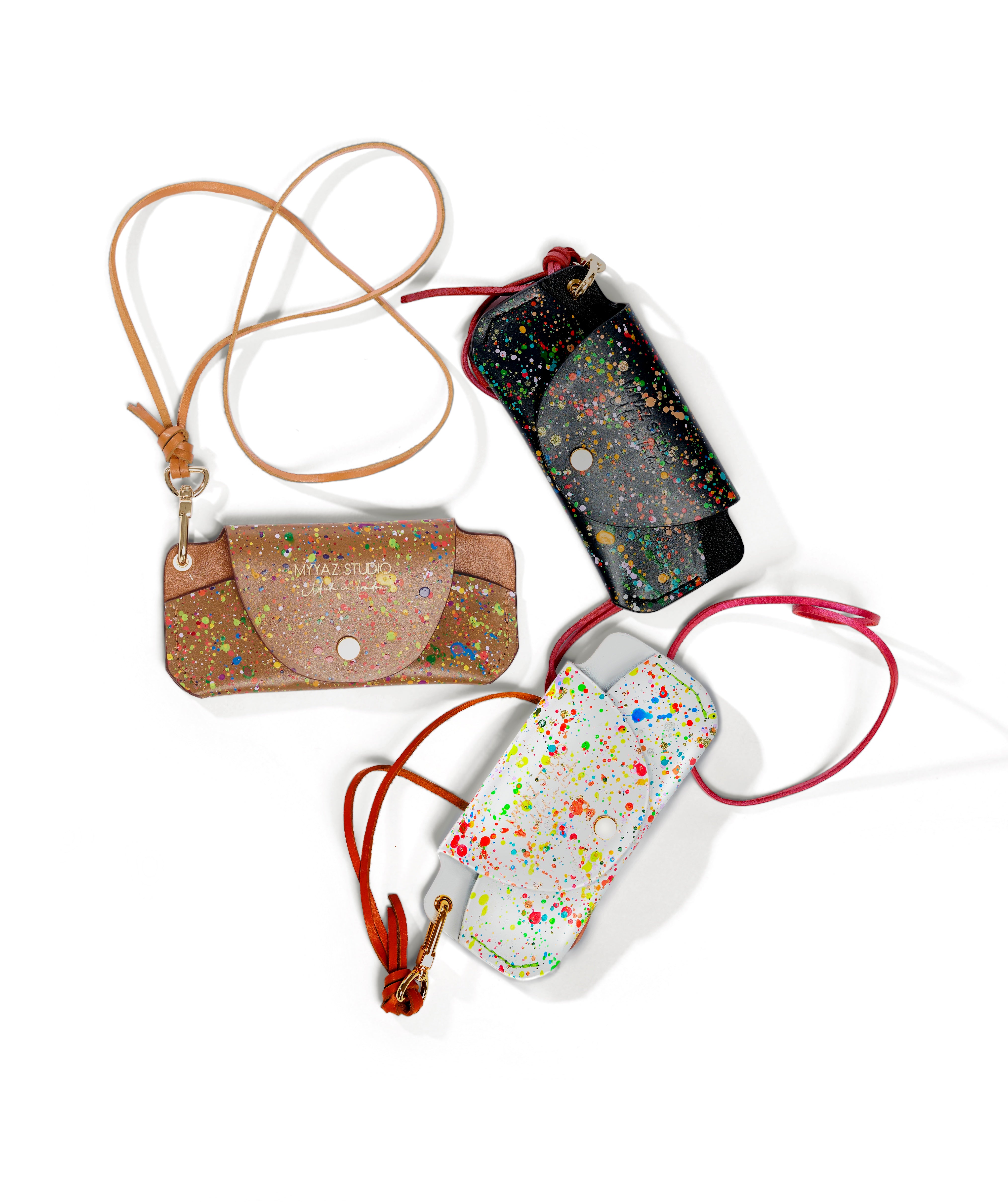 Handmade Leather Sunglasses Case - Black