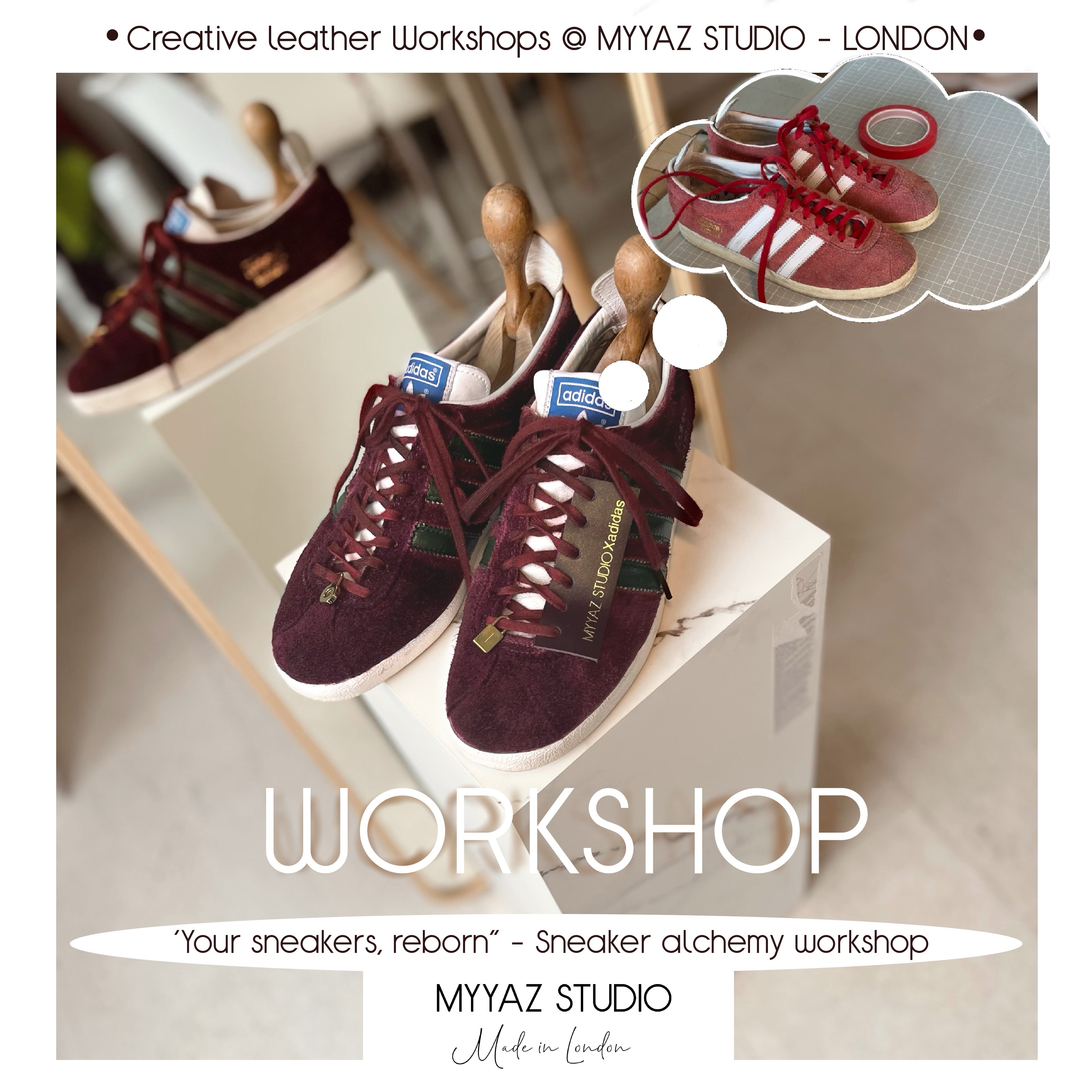 "Your sneakers, reborn" - Sneaker Alchemy Workshop