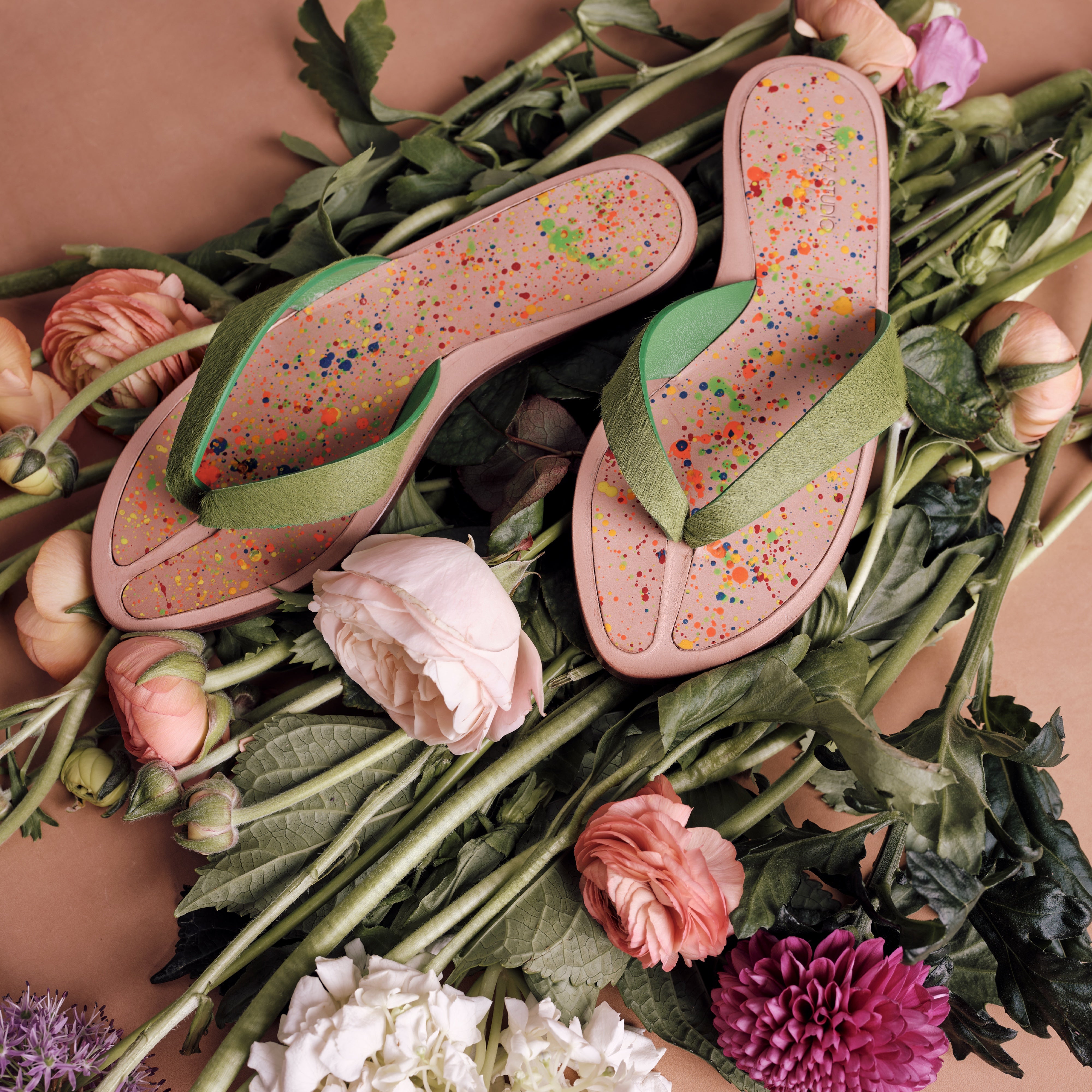 Vena sandal - Green