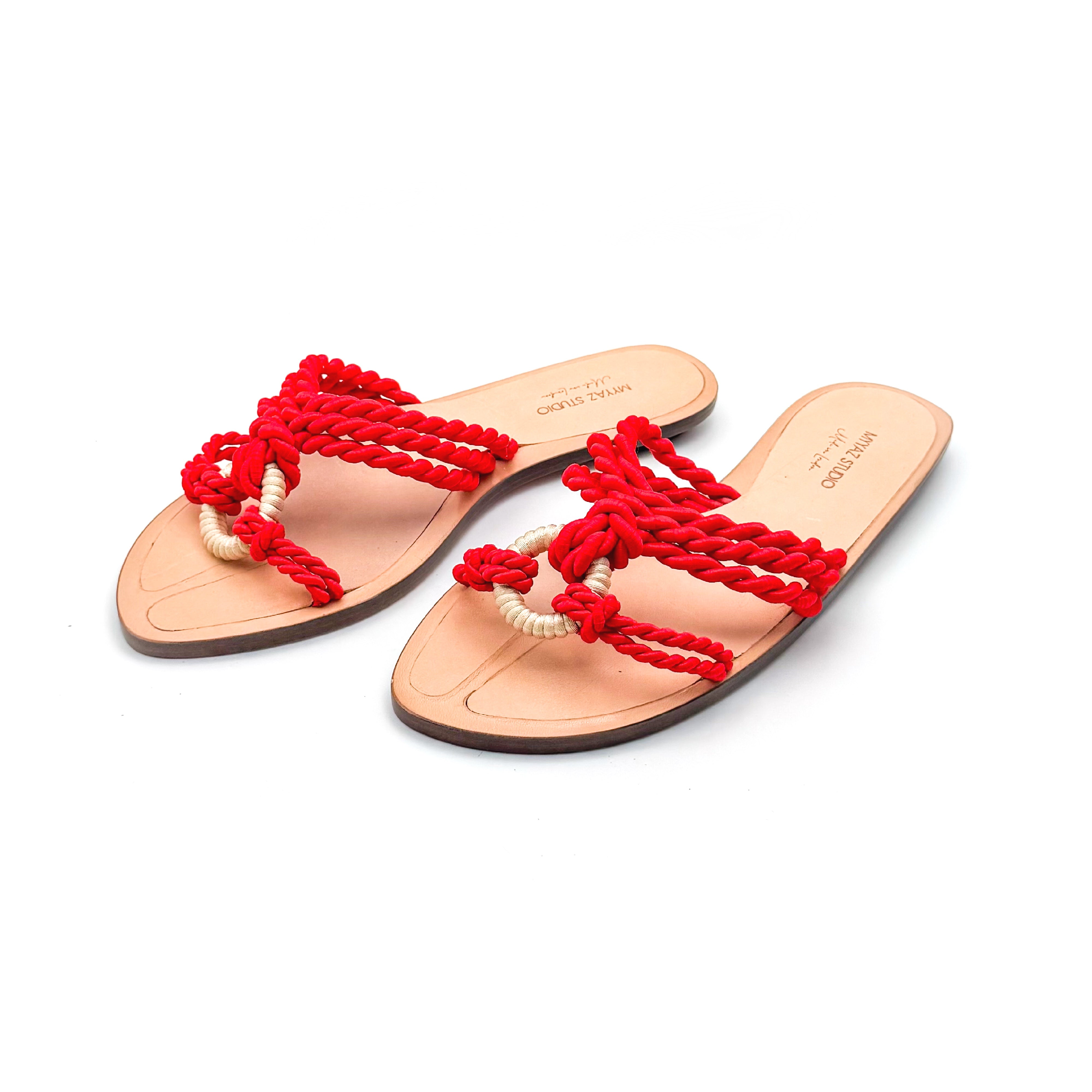 Nodus sandal - Red