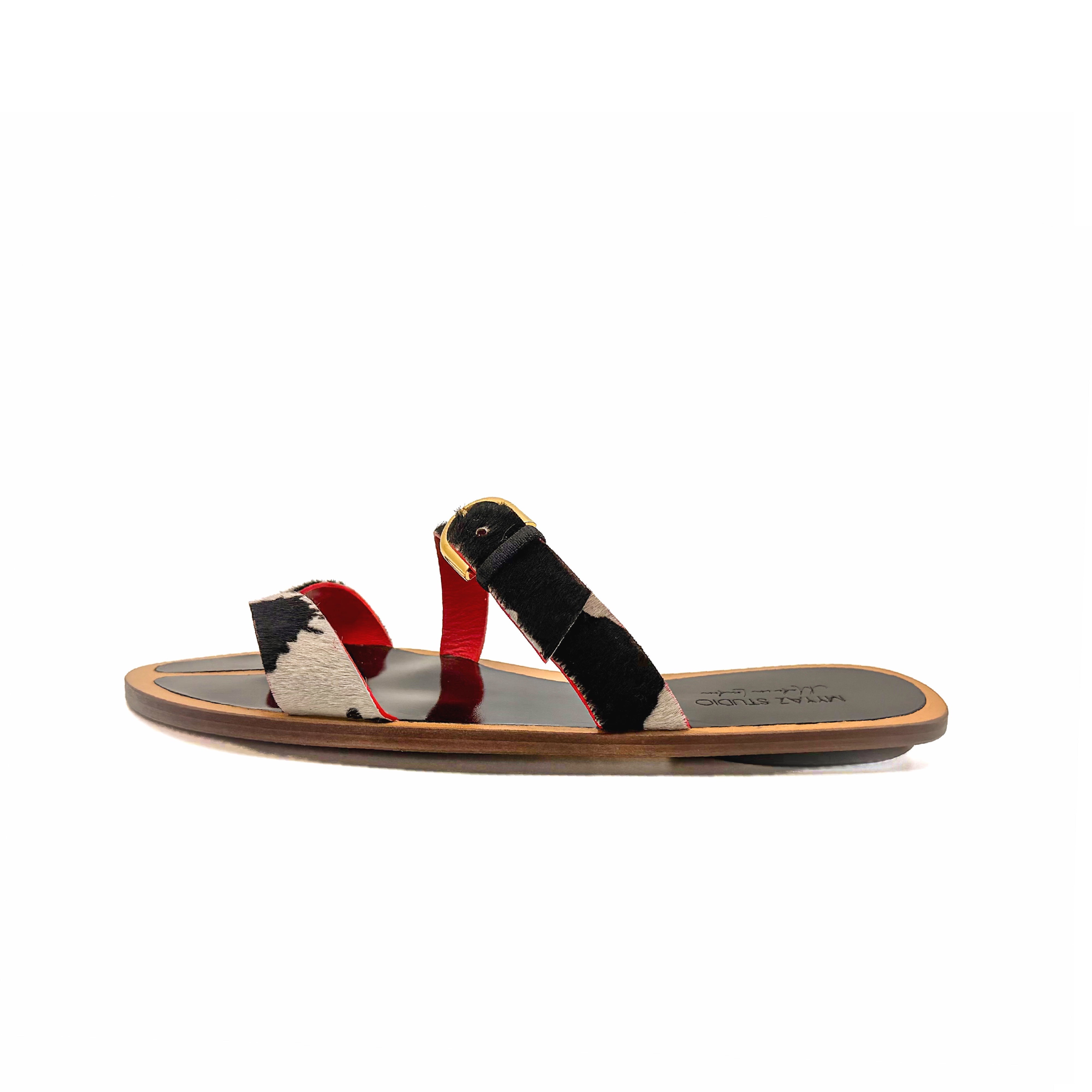 Arche sandal - Black & white