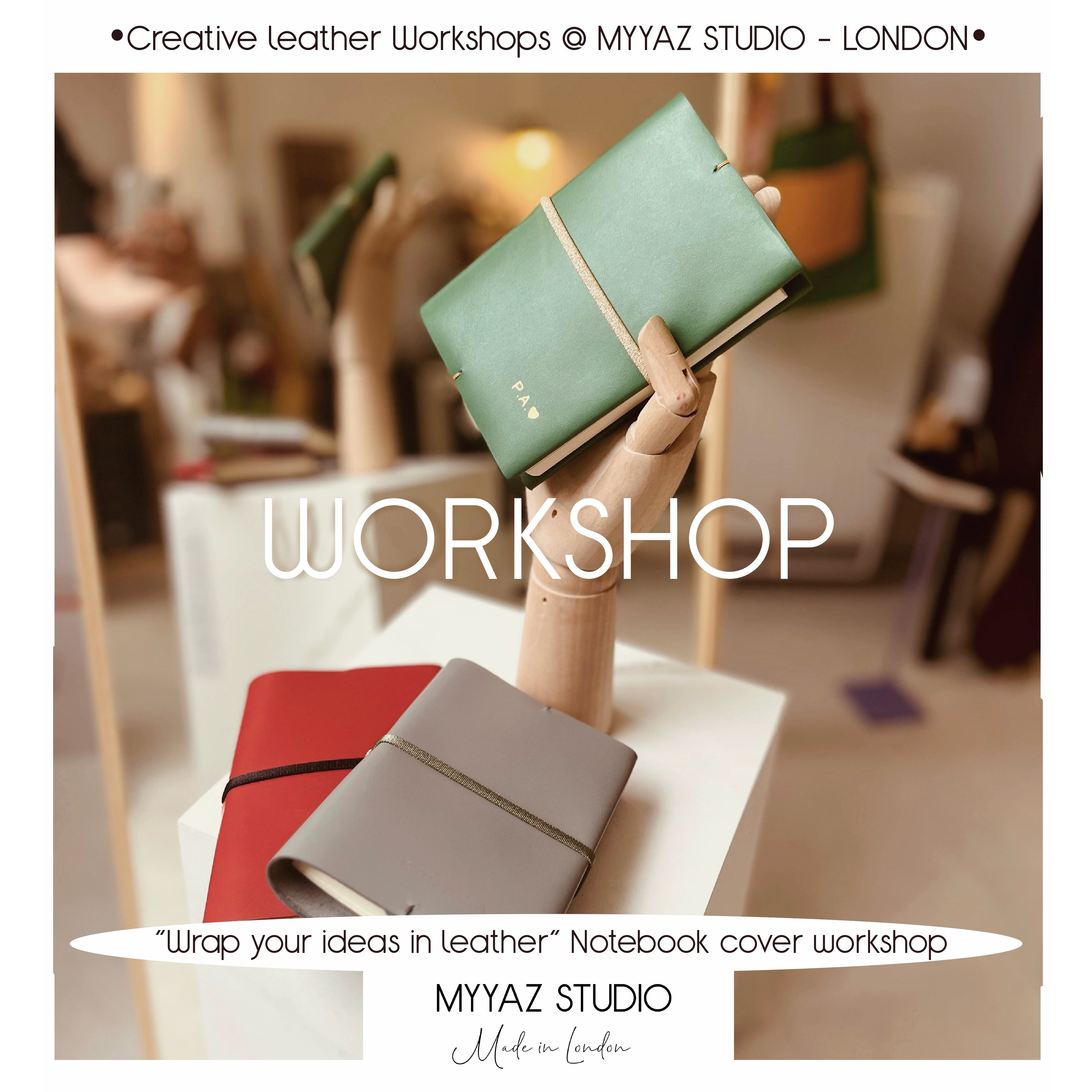 “Wrap Your Ideas in Leather” Leather Notebook Cover Workshop
