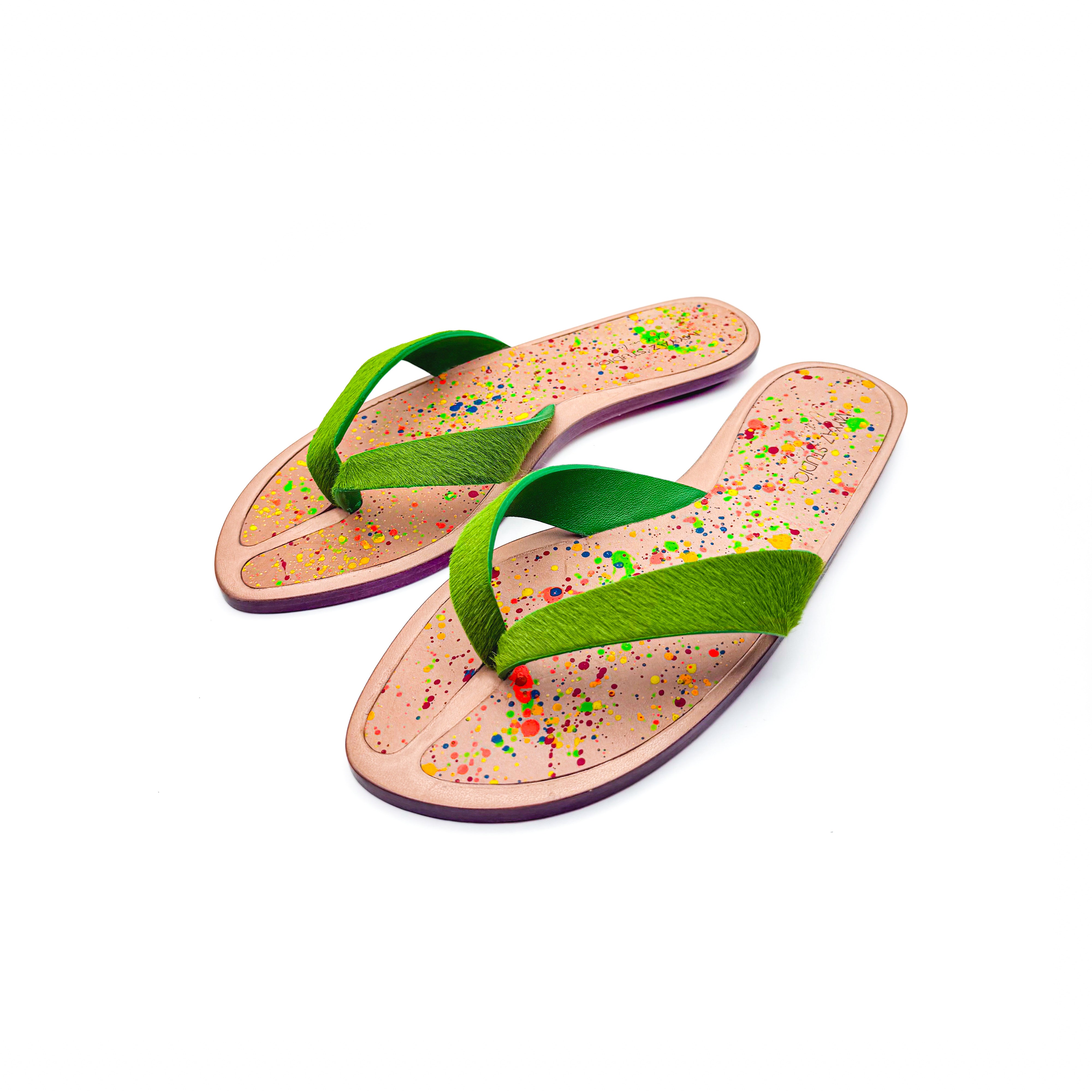 Vena sandal - Green